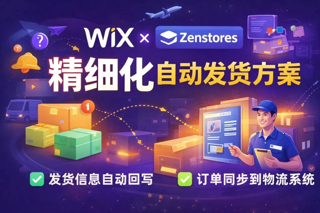 深度集成｜方案支持商品级精细化管理的 Wix ↔ Zenstores 全自动化发货系统