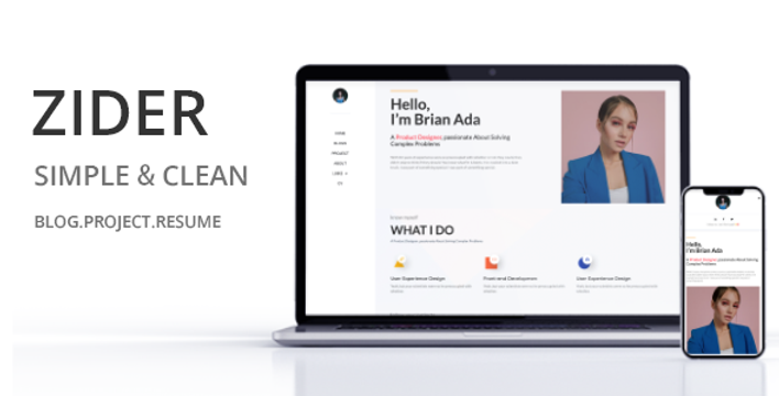 Webflow 主題|Zider Blog 專案與部落格 | 作品集與履歷